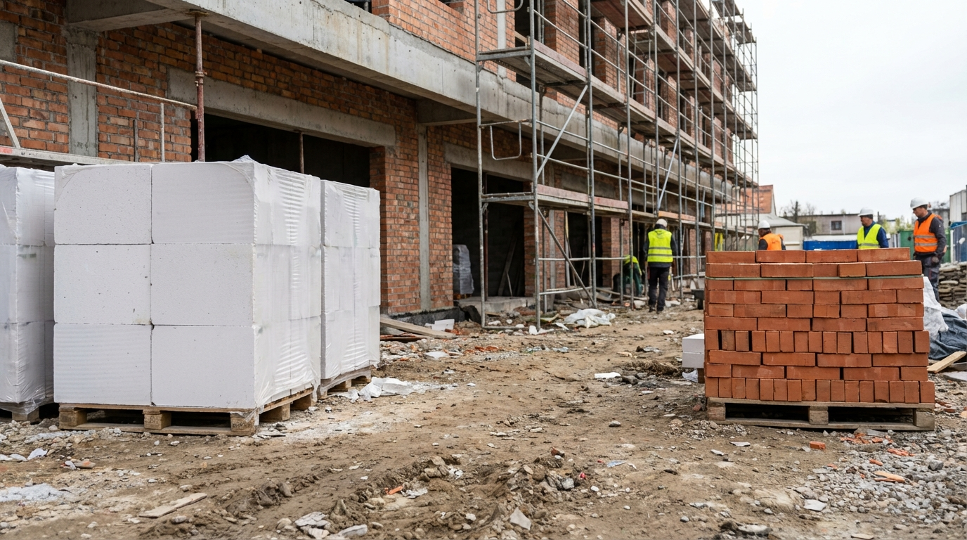 Газобетон или кирпич: что лучше для строительства в Сибири