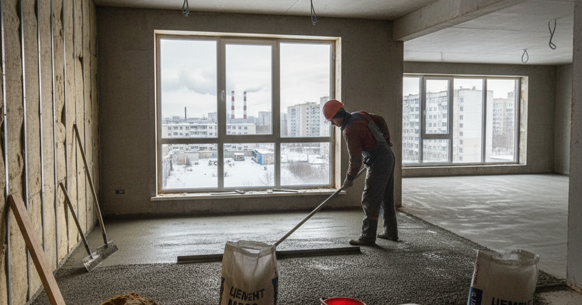 Как сделать стяжку пола в квартире в Кемерово: виды, материалы и пошаговая инструкция