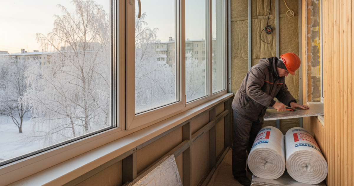 Как утеплить балкон в Кемерово: материалы, порядок работ и частые ошибки
