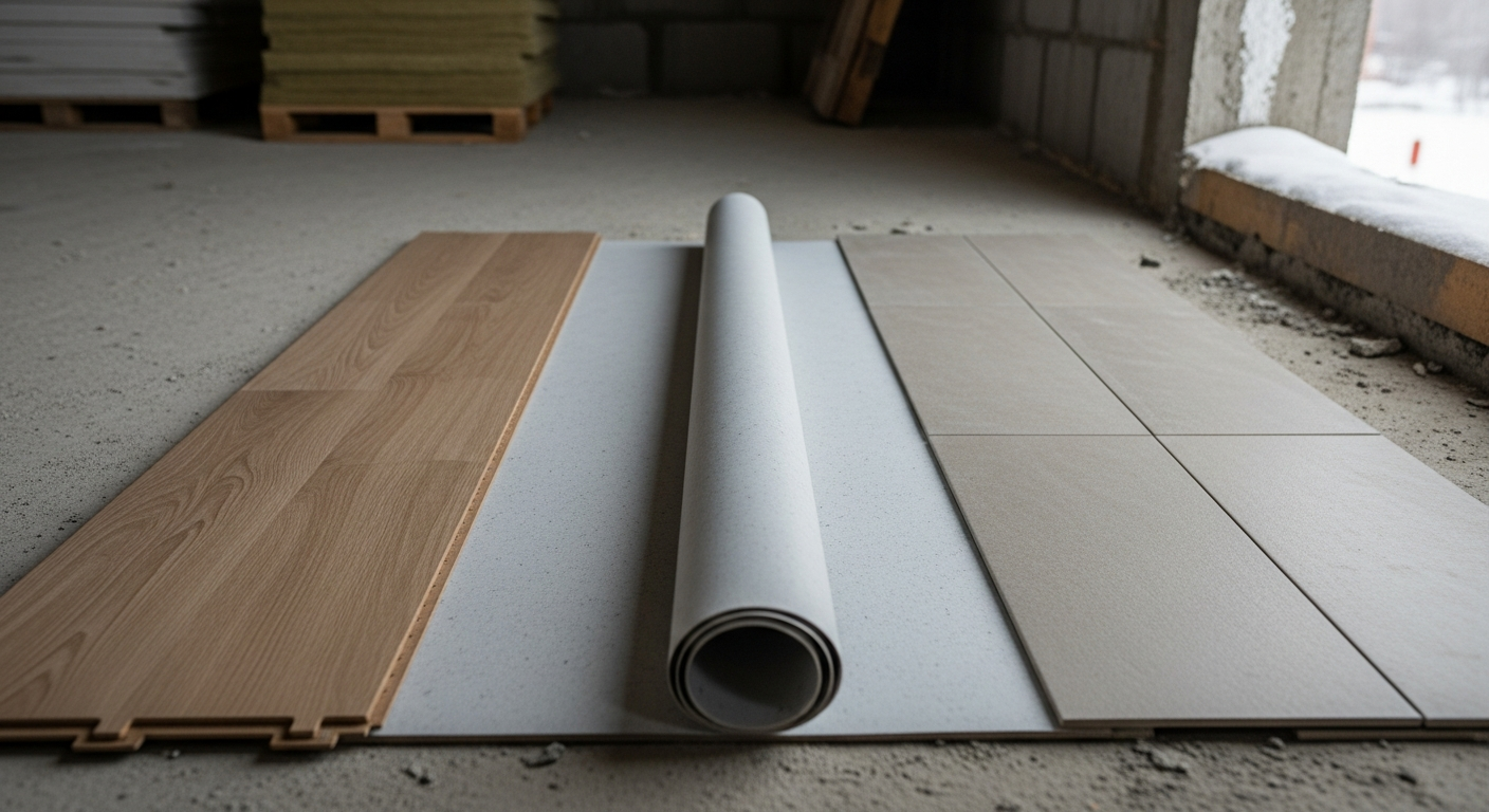 Какое напольное покрытие выбрать для квартиры: ламинат, линолеум или плитка