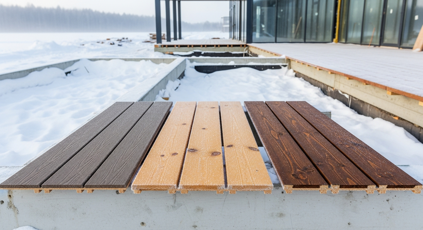 Какую террасную доску выбрать: ДПК, лиственница или термодревесина