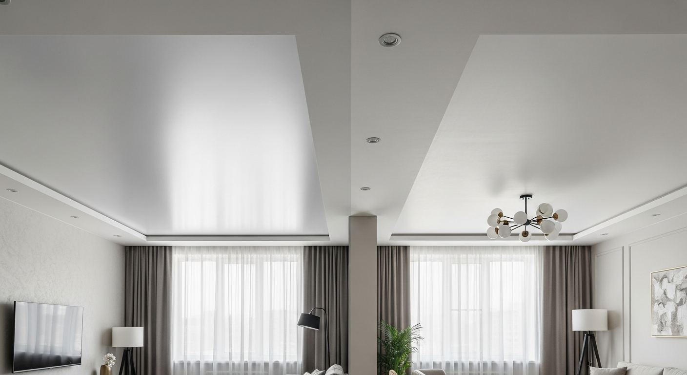 Натяжной потолок или гипсокартон: плюсы и минусы для квартиры в Кемерово