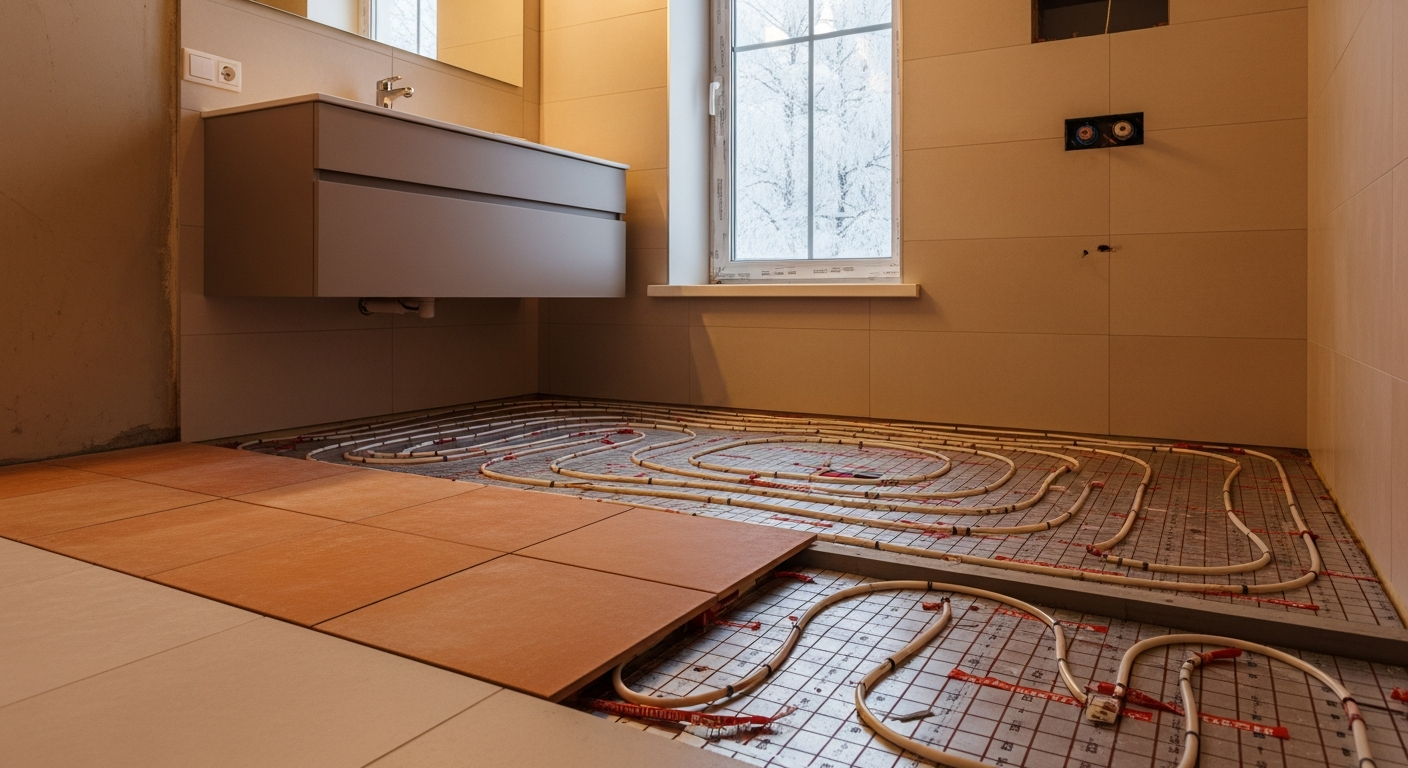 Тёплый пол в ванной: электрический или водяной — что выбрать в Кемерово